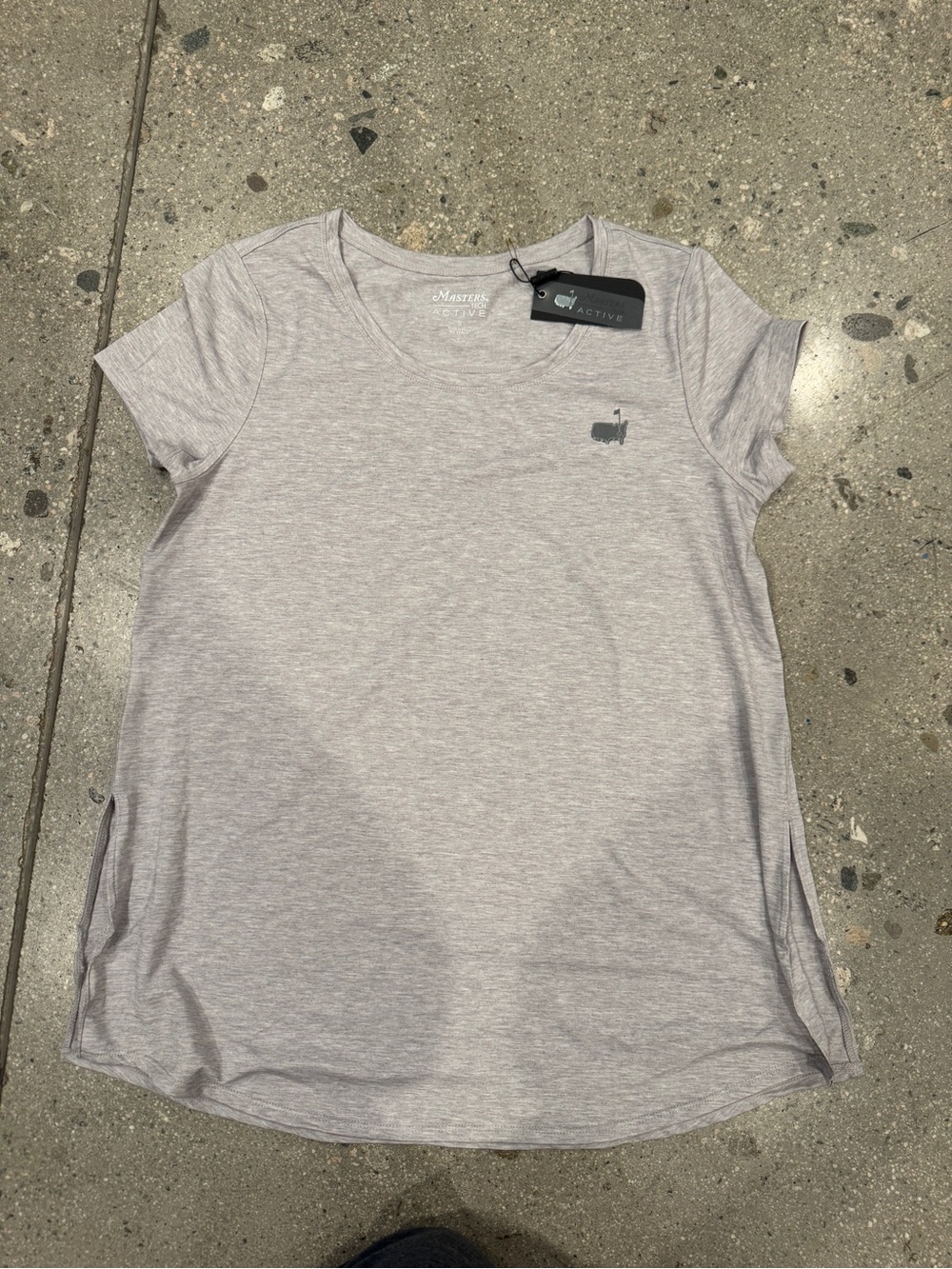 The Masters Tech Active USA Heather Gray Women's Crewneck Tee